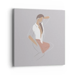 Impression sur toile - Image sur toile - Contour gracieux - 40x40 cm