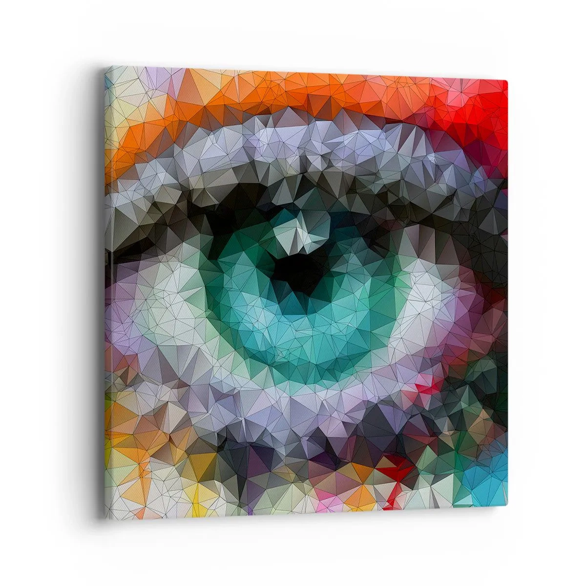 Impression sur toile - Image sur toile - Lueur cristalline des yeux - 40x40 cm