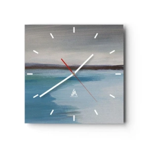 Horloge murale - Pendule murale - Paysage horizontal - 40x40 cm