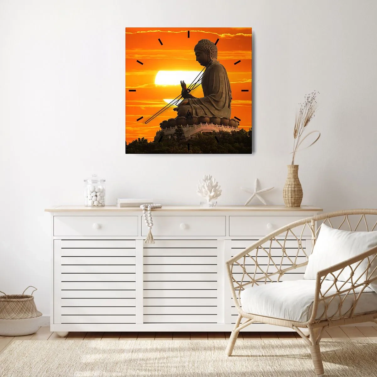 Horloge murale - Pendule murale - Aucune peur du monde - 40x40 cm