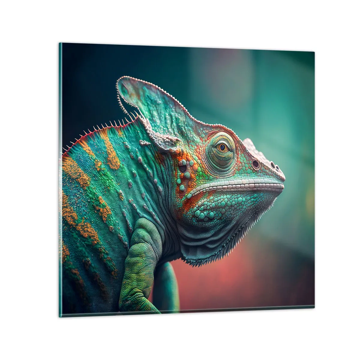 Impression sur verre - Image sur verre - Vous me voyez? Pas bien… - 50x50 cm