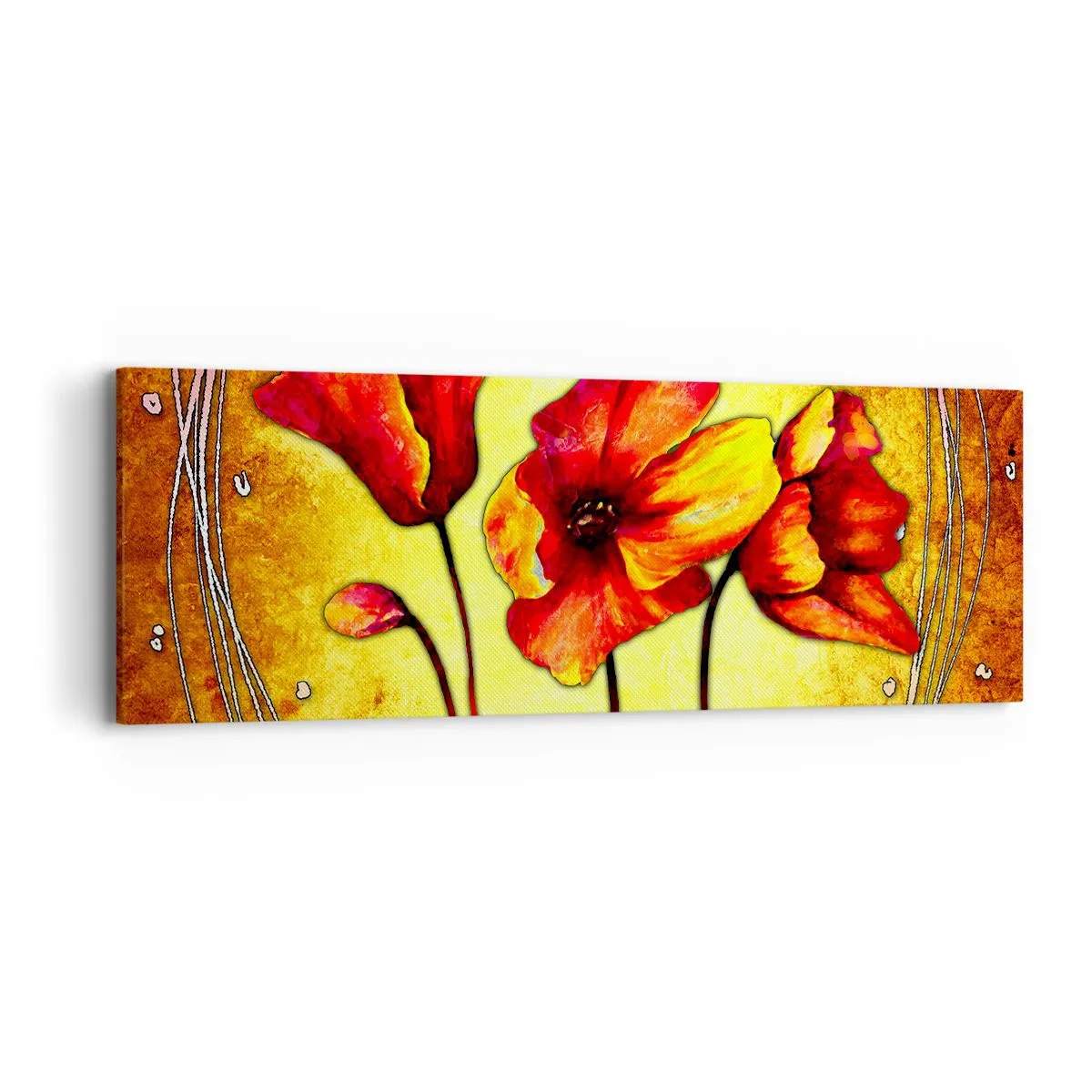 Impression sur toile - Image sur toile - Dans la décoration Art Nouveau - 90x30 cm