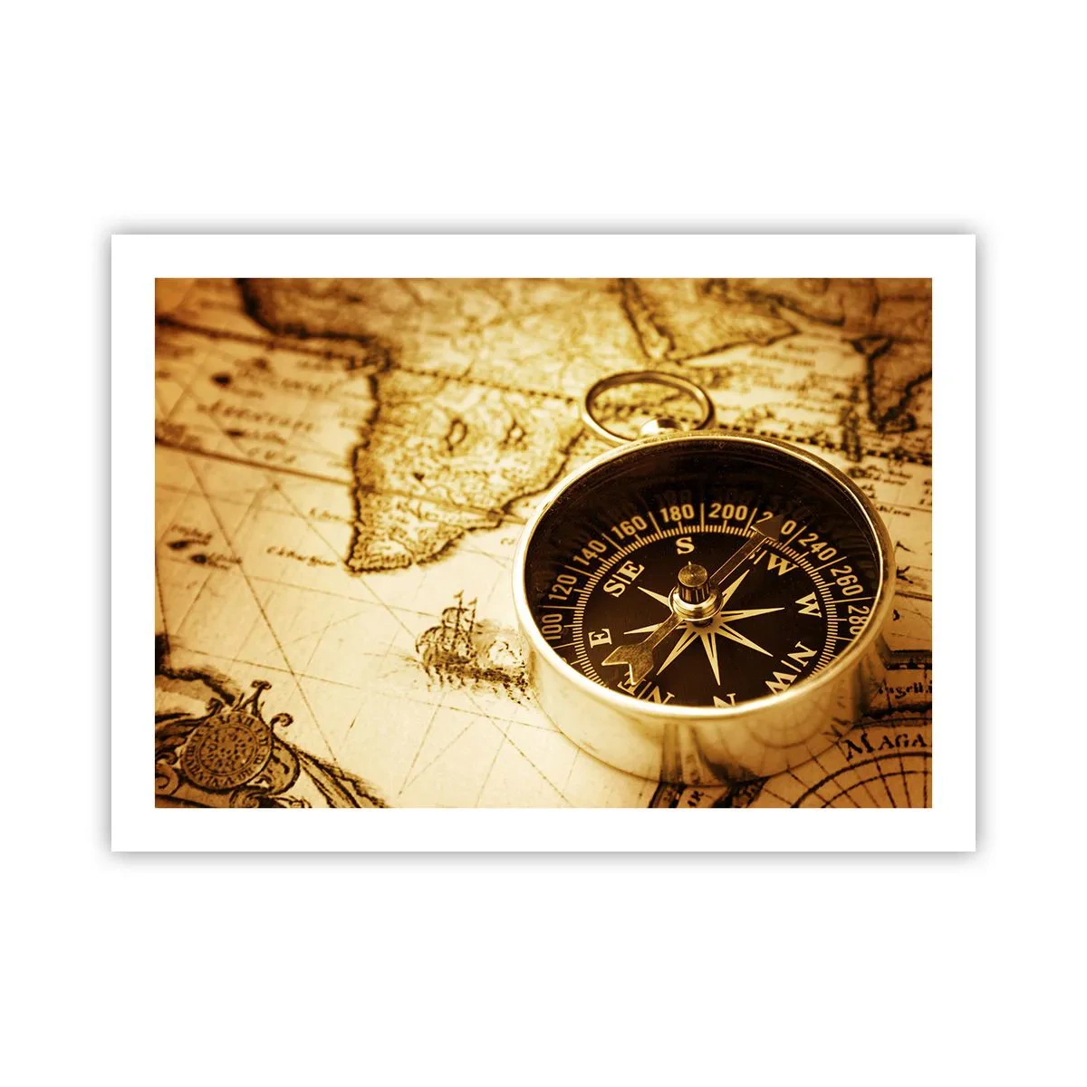 Affiche - Poster - Est ou ouest? - 70x50 cm