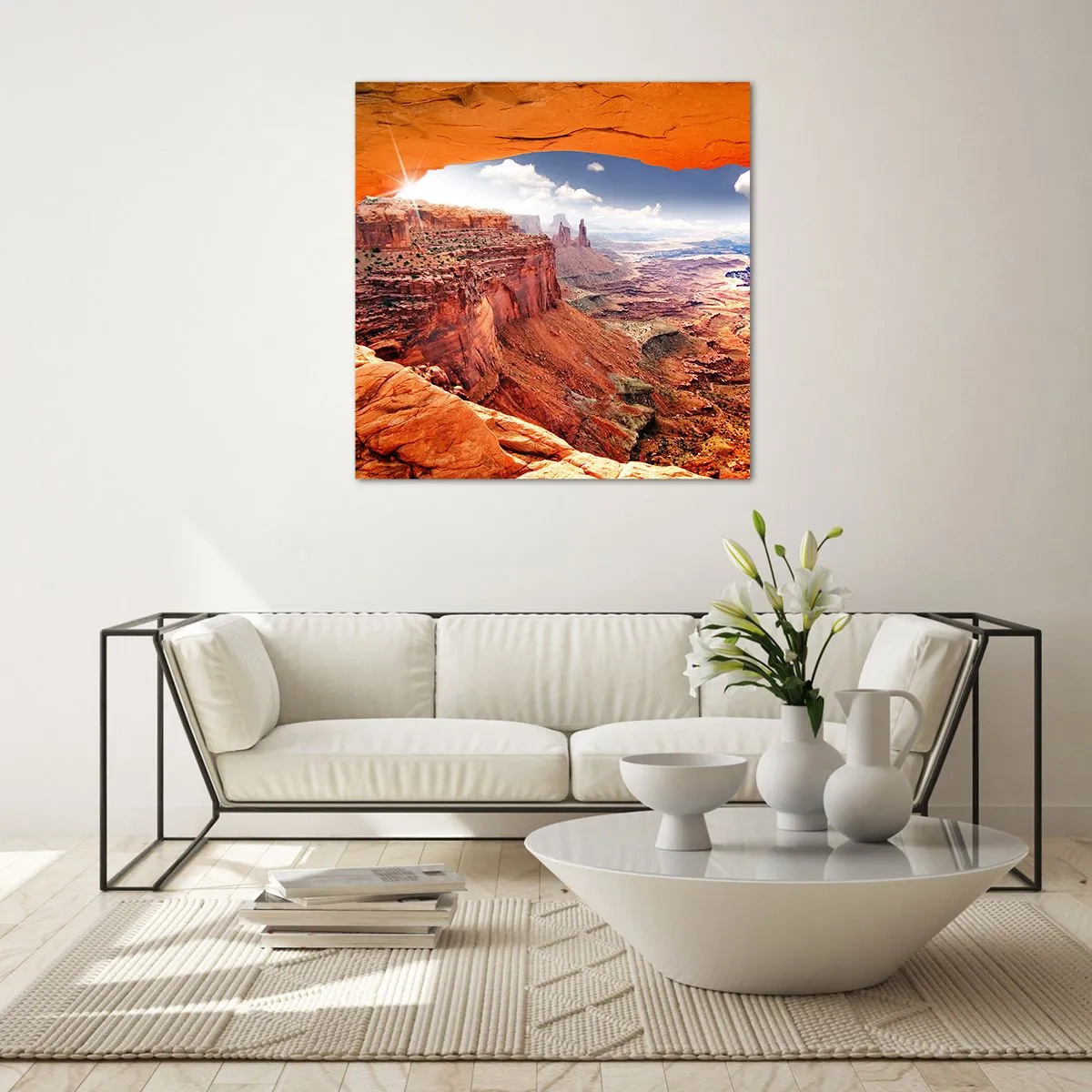 Impression sur verre - Image sur verre - Sculpté par la nature elle-même - 30x30 cm