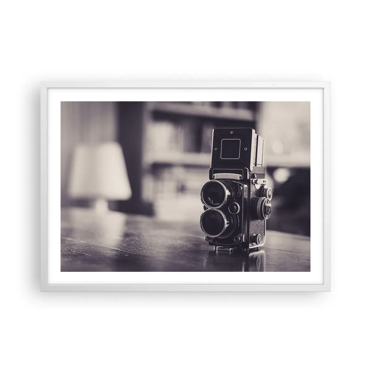 Affiche dans un cadre blanc - Poster - La magie de la photographie ancienne - 70x50 cm