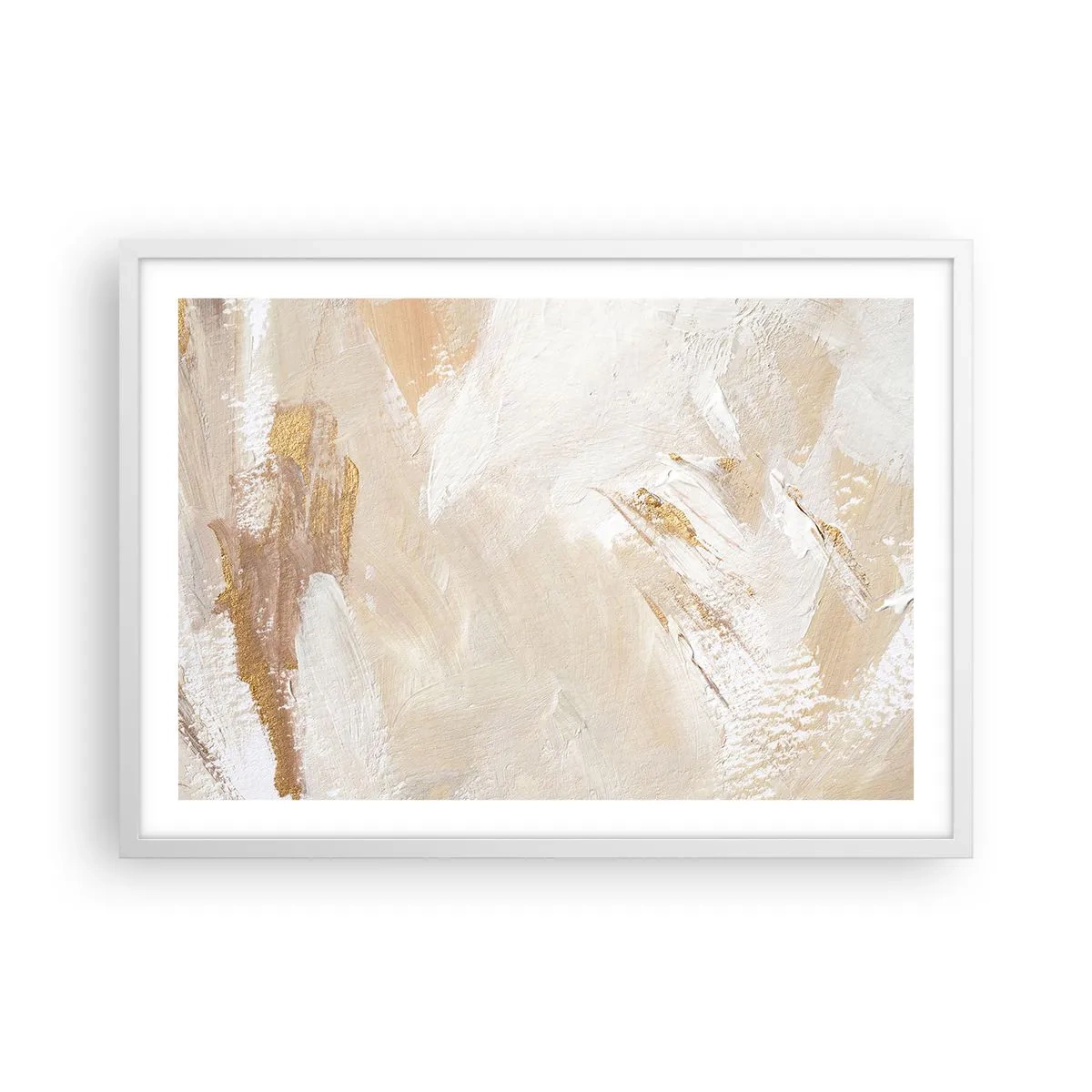 Affiche dans un cadre blanc - Poster - Composition pastel - 70x50 cm