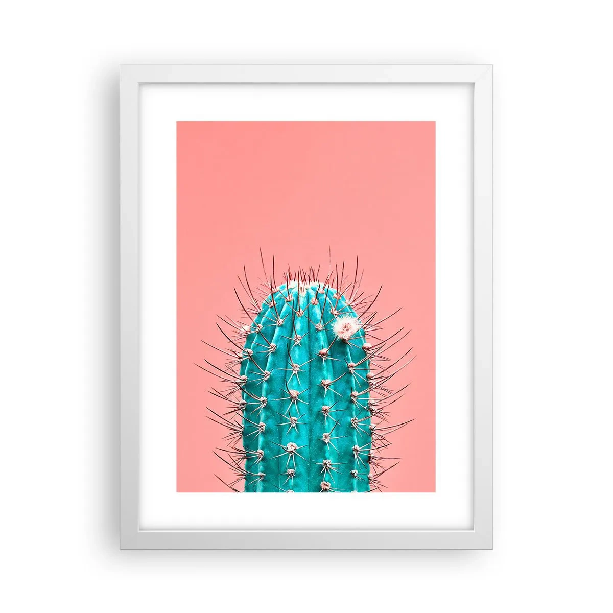 Affiche dans un cadre blanc - Poster - Juste regarde - 30x40 cm