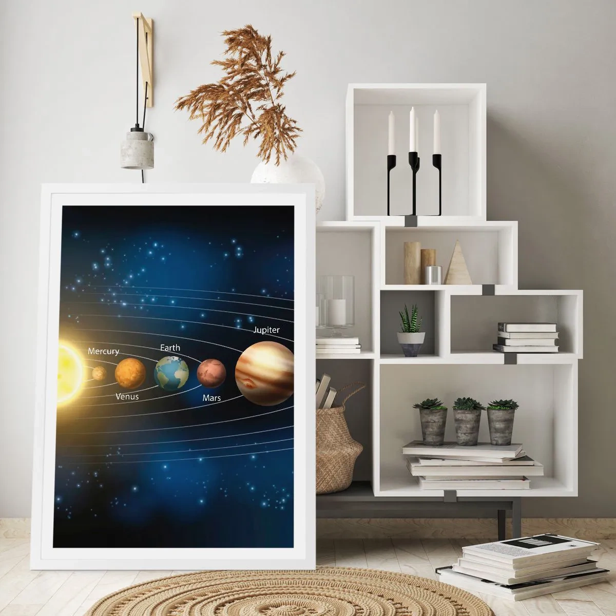 Affiche dans un cadre blanc - Poster - L'une des dix - 30x40 cm