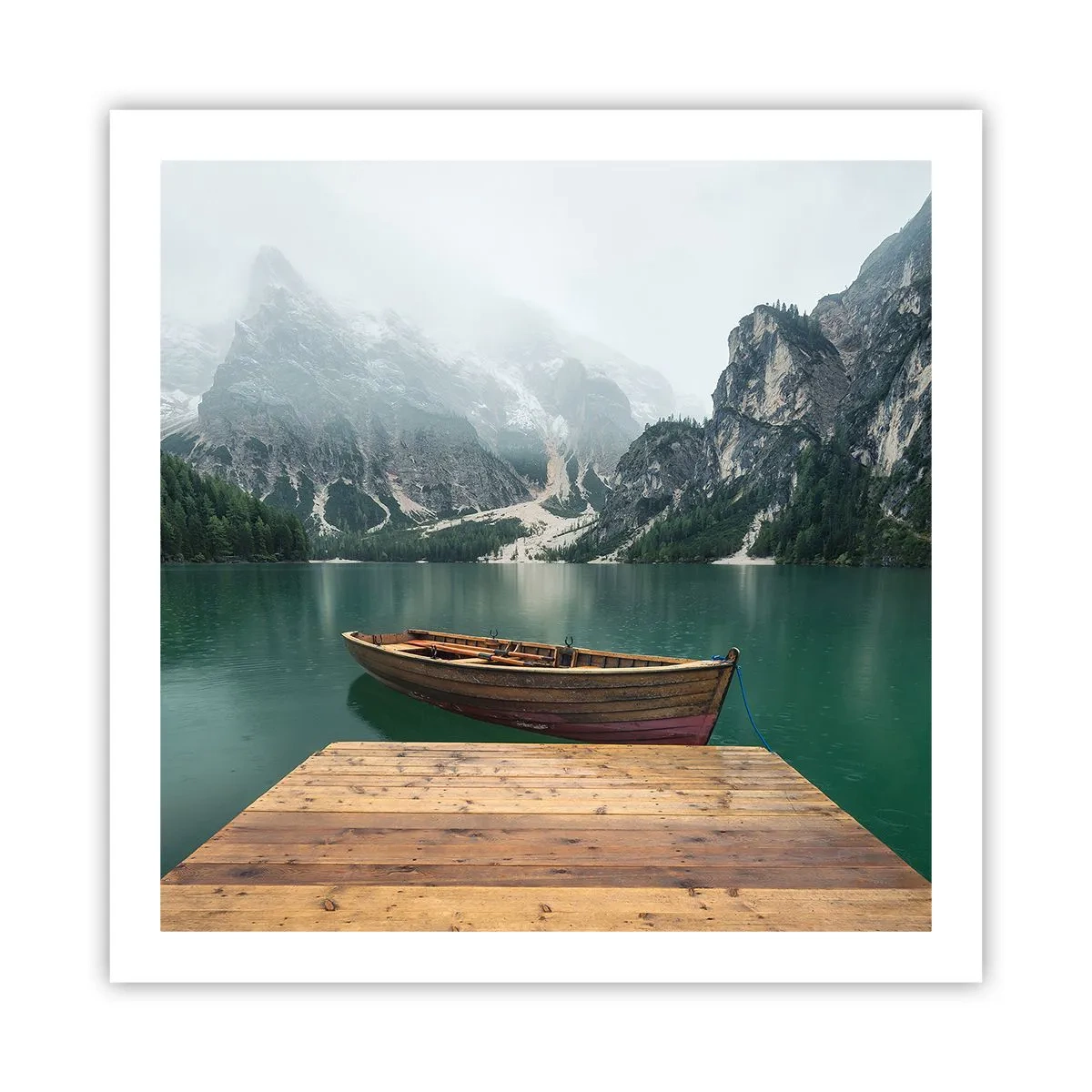 Affiche - Poster - Faire face à la fierté des rochers - 60x60 cm