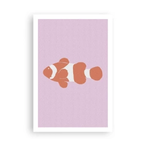 Affiche - Poster - En corail sur le visage et la queue - 61x91 cm