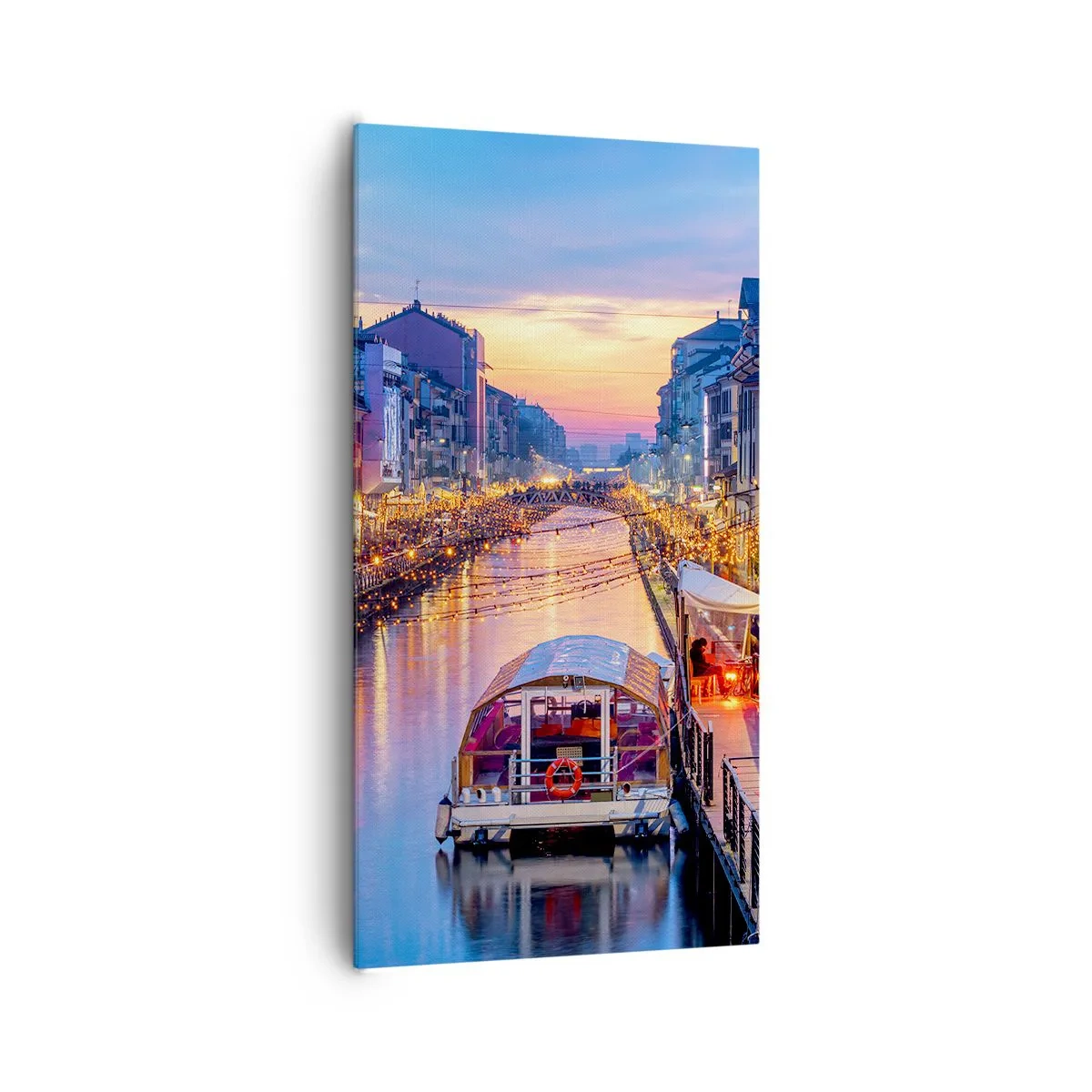 Impression sur toile - Image sur toile - Soirée de lumière et de jeu - 65x120 cm