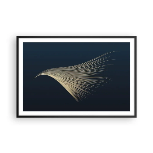 Affiche dans un cadre noir - Poster - Comme les cheveux d'un ange - 91x61 cm