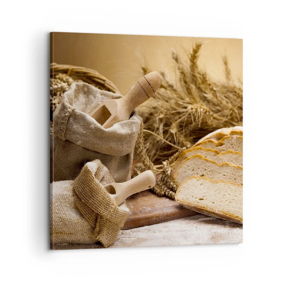 Impression sur toile - Image sur toile - Comment il coupe avec un couteau - 60x60 cm