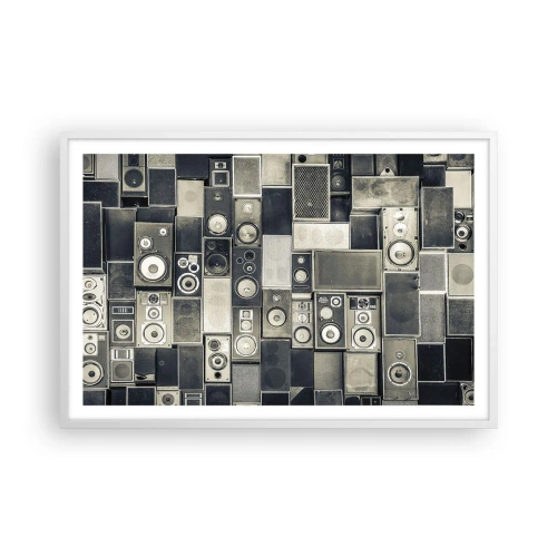 Affiche dans un cadre blanc - Poster - Tout va bien - 91x61 cm