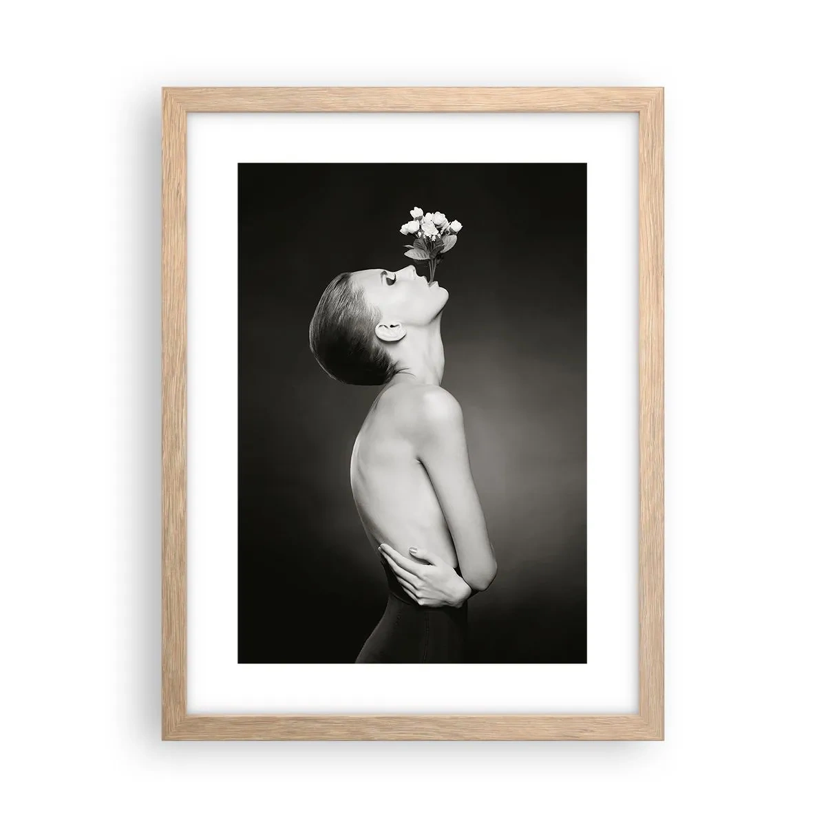 Affiche dans un chêne clair - Poster - Elégance excentrique - 30x40 cm