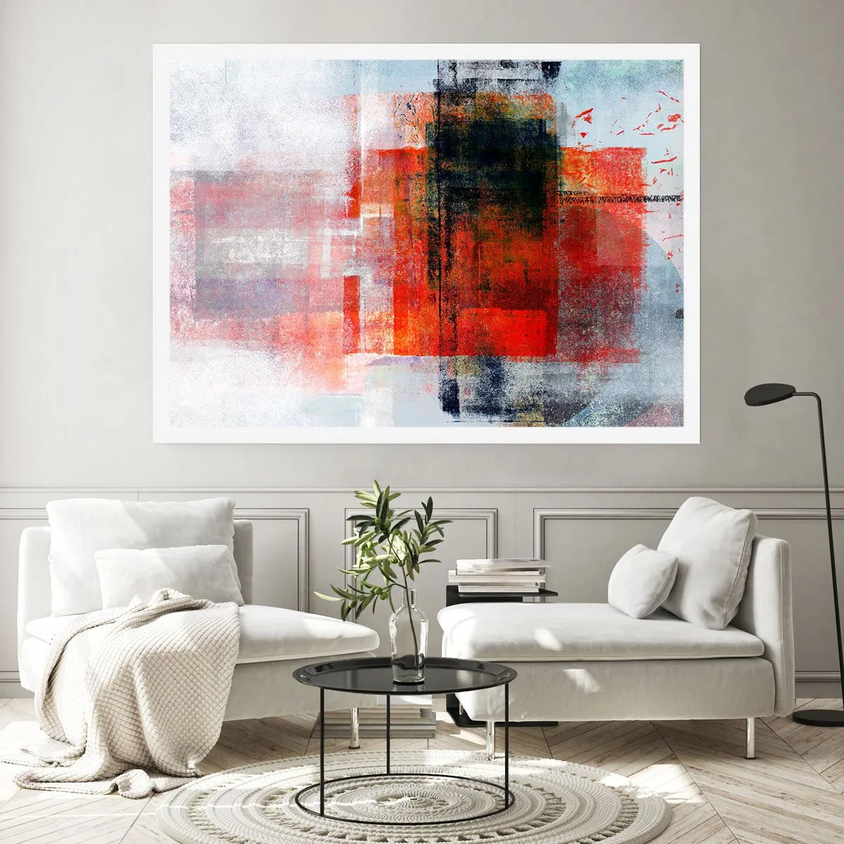 Affiche - Poster - Composition embrasée - 70x50 cm