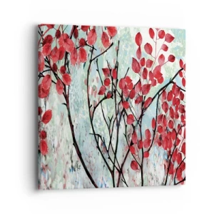 Impression sur toile - Image sur toile - Arbre en écarlate - 40x40 cm