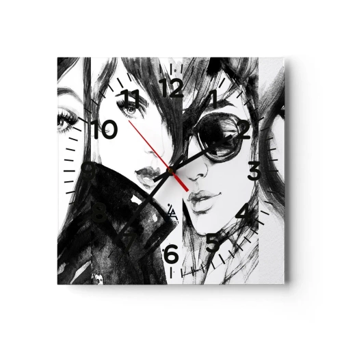 Horloge murale - Pendule murale - La beauté multipliée - 30x30 cm