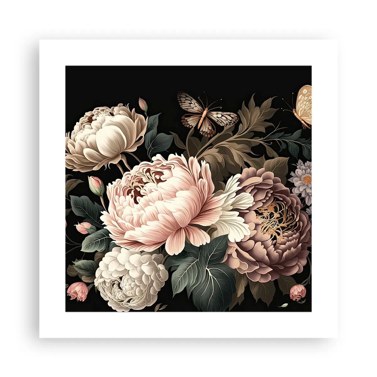 Affiche - Poster - De style baroque - 40x40 cm