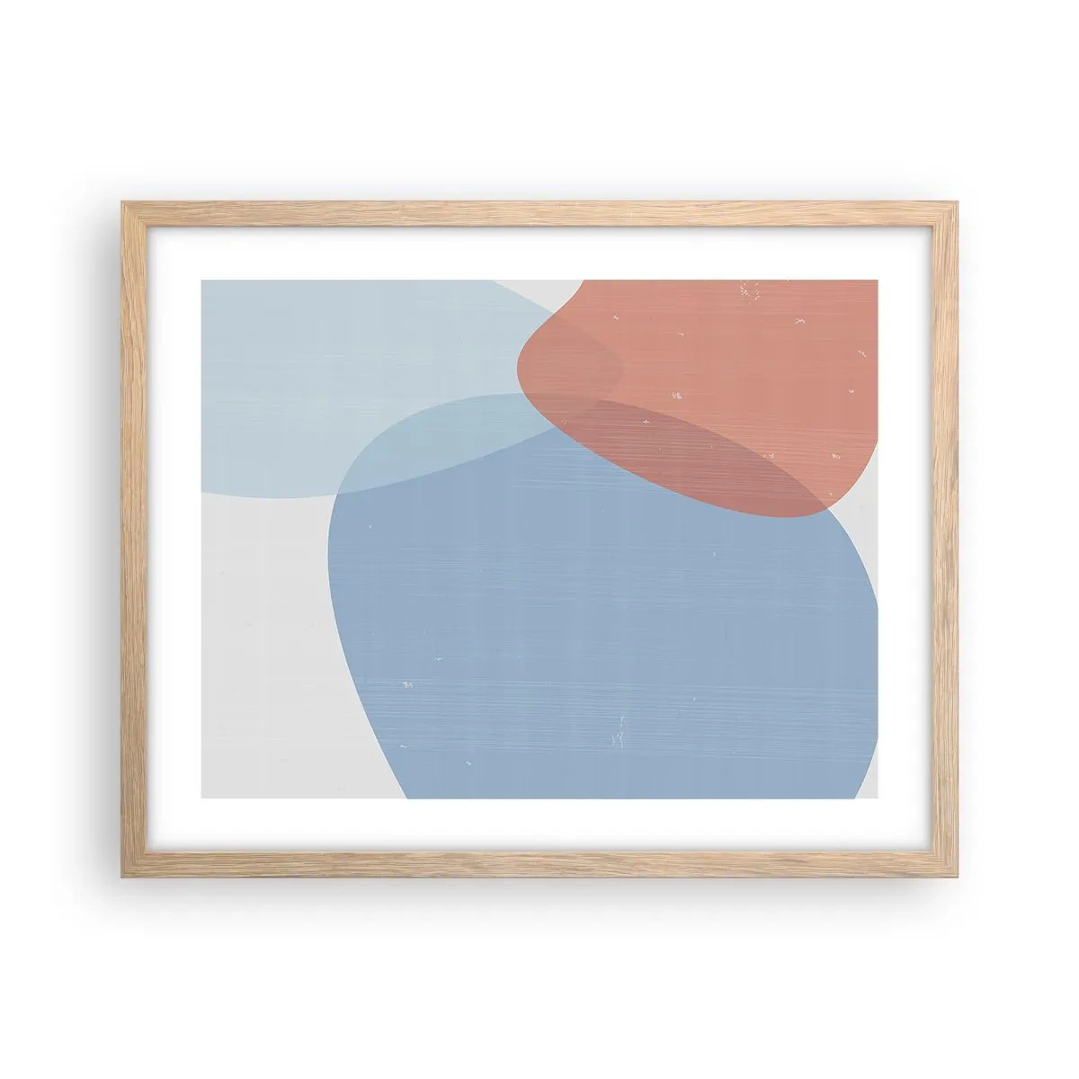 Affiche dans un chêne clair - Poster - Relations pastel - 50x40 cm