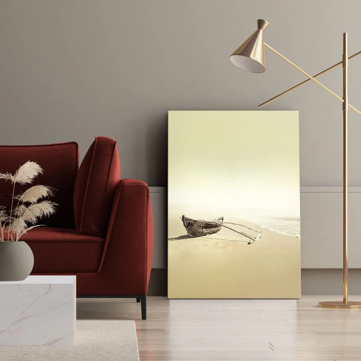 Impression sur toile - Image sur toile - Mémoire des mers du sud - 65x120 cm