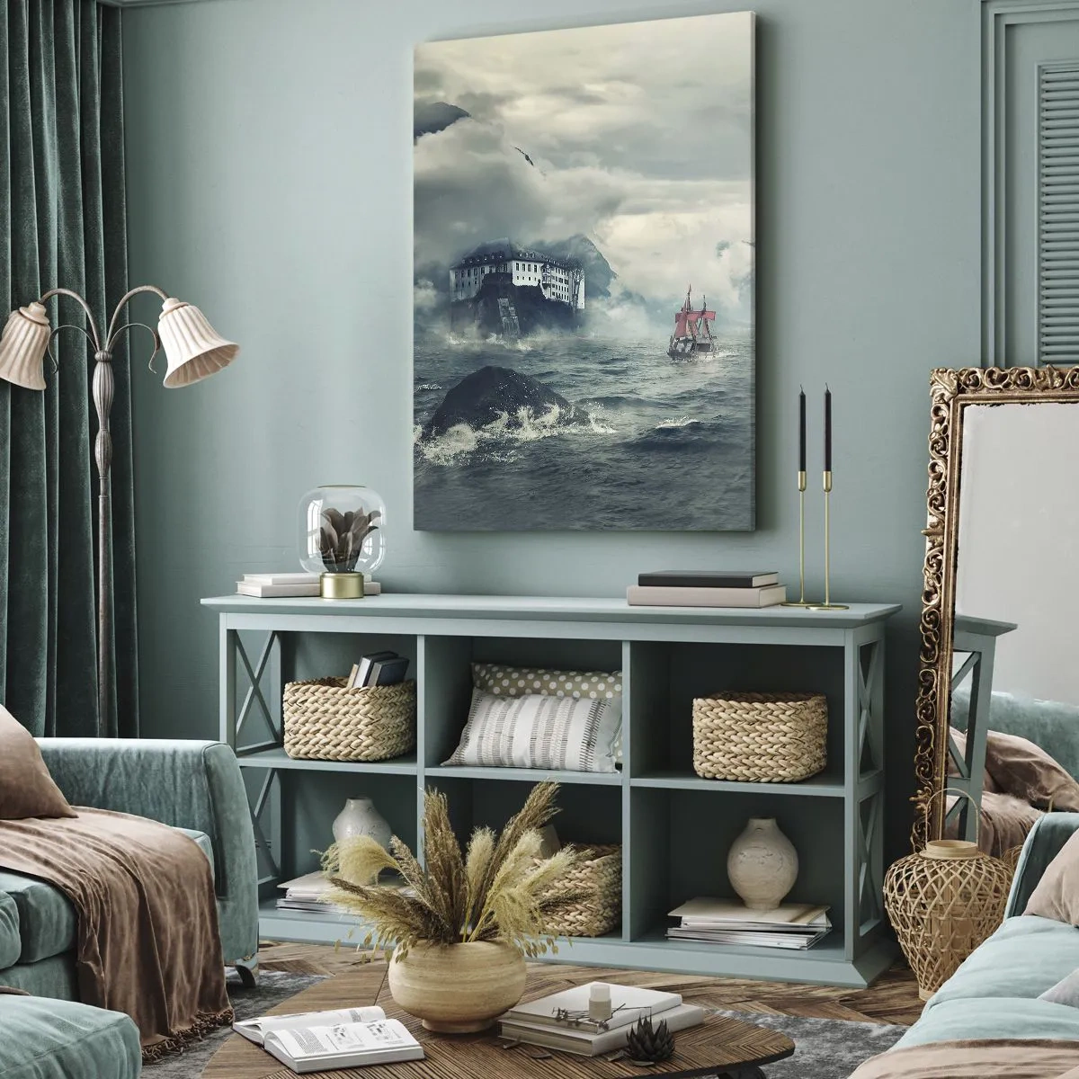 Impression sur toile - Image sur toile - Dans l'eau magique - 65x120 cm