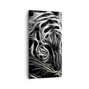 Impression sur toile - Image sur toile - Une étude de la légèreté du chat - 65x120 cm