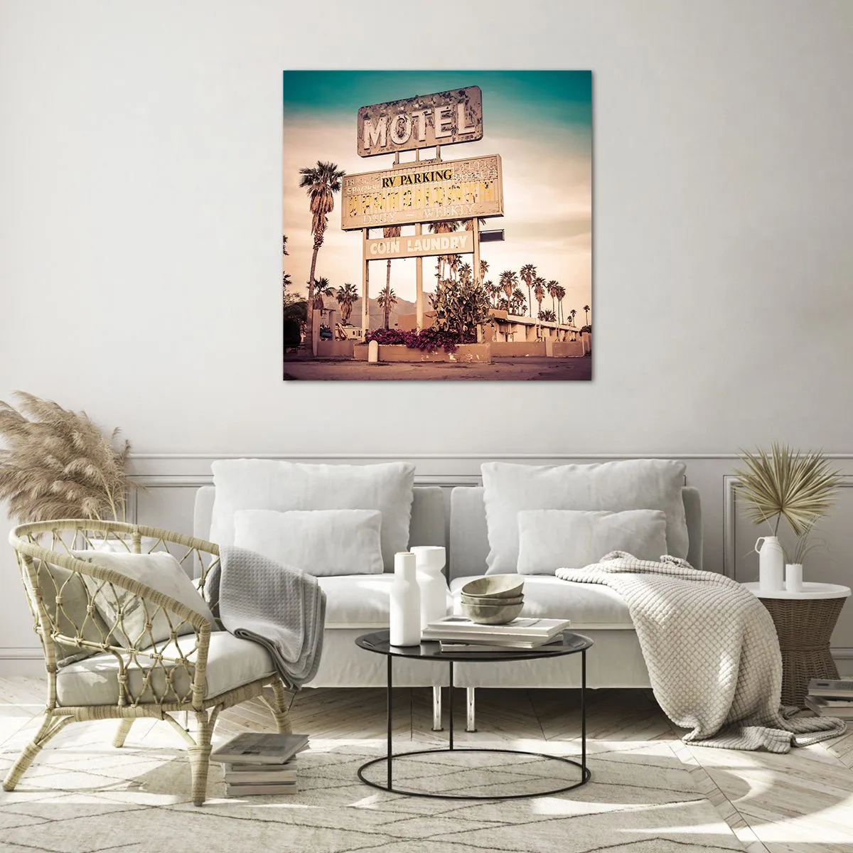 Impression sur verre - Image sur verre - Ici, le temps s'est arrêté - 50x50 cm