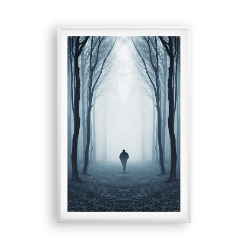 Affiche dans un cadre blanc - Poster - Tout est simple et clair - 61x91 cm