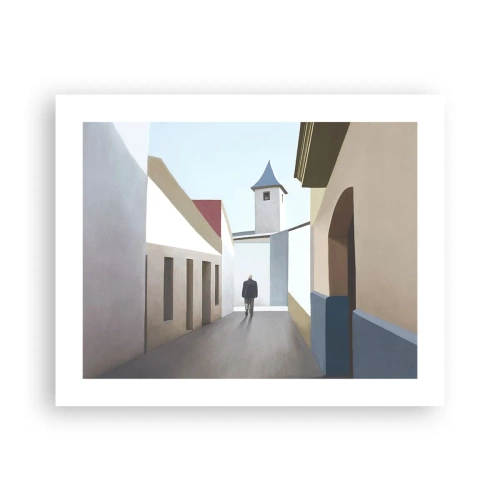 Affiche - Poster - Une promenade ensoleillée - 50x40 cm