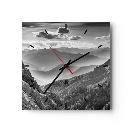 Horloge murale - Pendule murale - Jusqu'à l'horizon - 40x40 cm