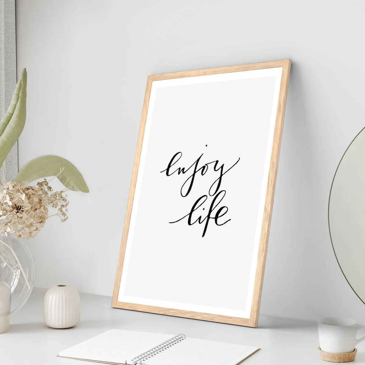 Affiche dans un chêne clair - Poster - Rien à ajouter.... - 40x50 cm