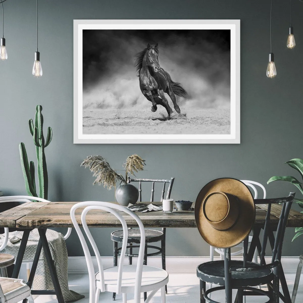 Affiche dans un cadre blanc - Poster - Digne de l'émir lui-même - 50x40 cm