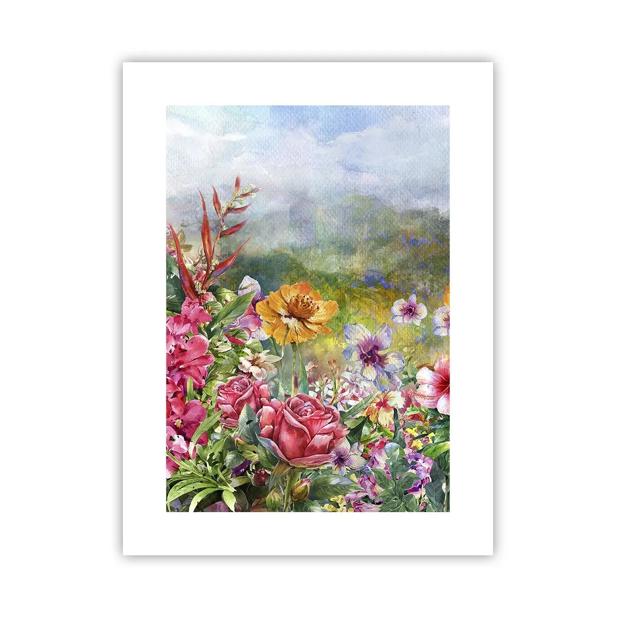 Affiche - Poster - Un jardin devenu fou - 30x40 cm