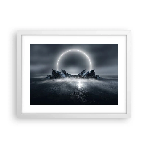 Affiche dans un cadre blanc - Poster - La fin de l'histoire - 40x30 cm