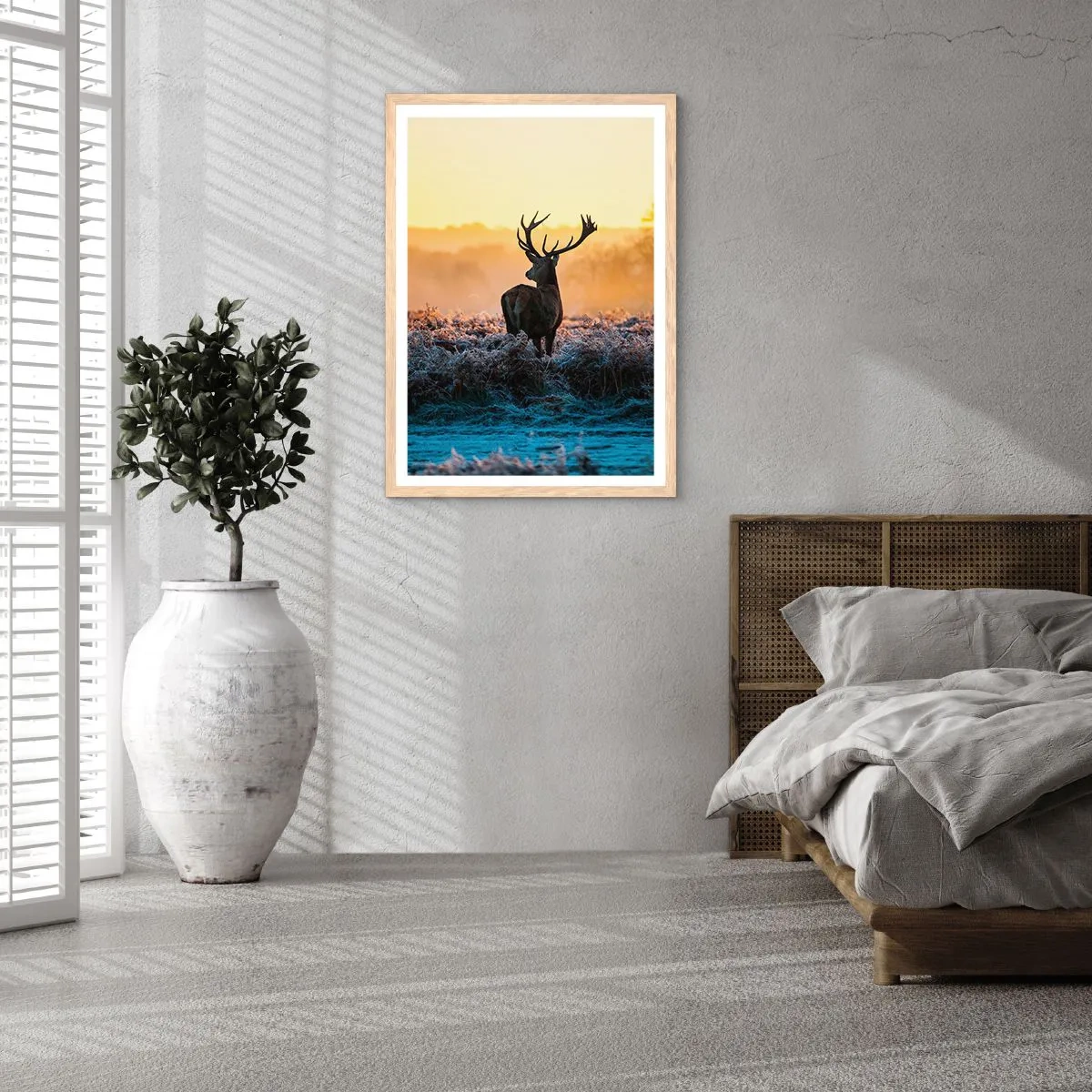 Affiche dans un chêne clair - Poster - Couronné pour sa succession - 61x91 cm