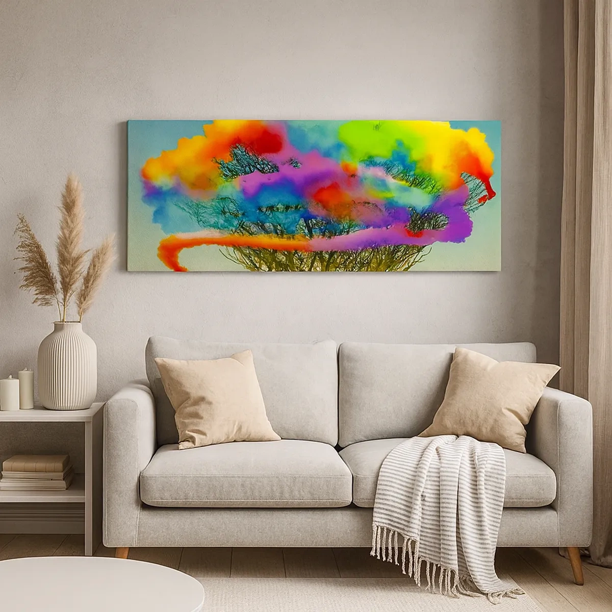 Impression sur toile - Image sur toile - Donner vie à ce monde - 30x30 cm