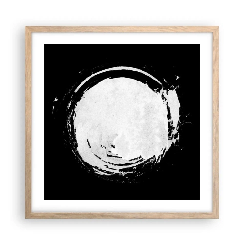 Affiche dans un chêne clair - Poster - Belle sortie - 50x50 cm