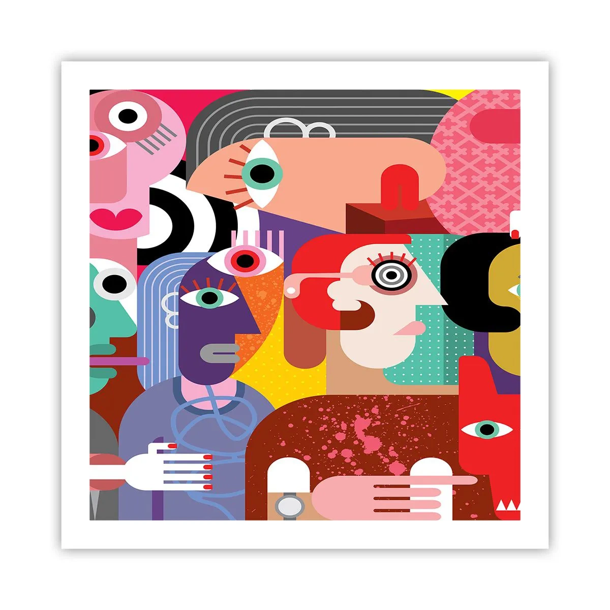 Affiche - Poster - Nous par M. Picasso - 60x60 cm