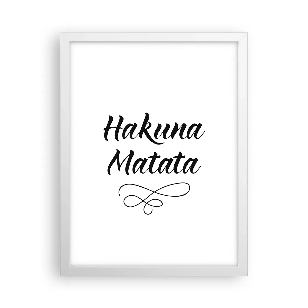 Affiche dans un cadre blanc - Poster - Le meilleur conseil - 30x40 cm