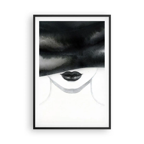 Affiche dans un cadre noir - Poster - Un mystère sensuel - 61x91 cm