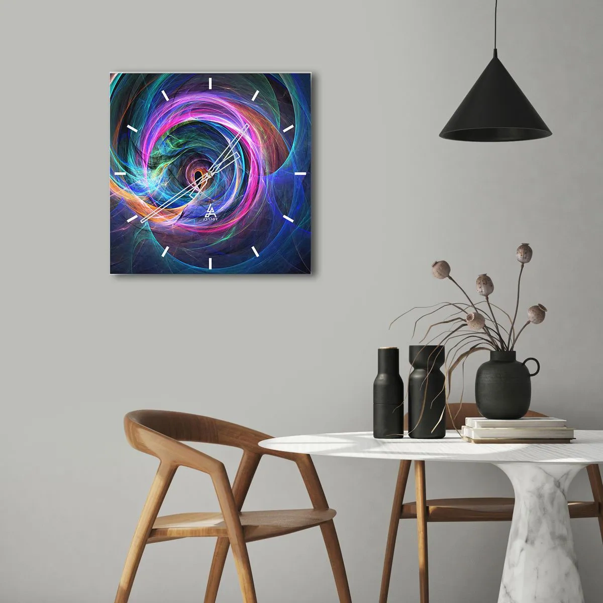 Horloge murale - Pendule murale - Où m'emmènes-tu ? - 40x40 cm