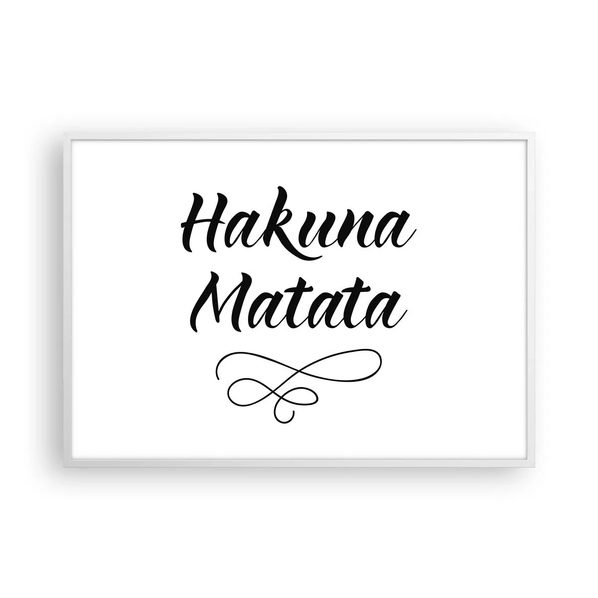 Affiche dans un cadre blanc - Poster - Le meilleur conseil - 100x70 cm