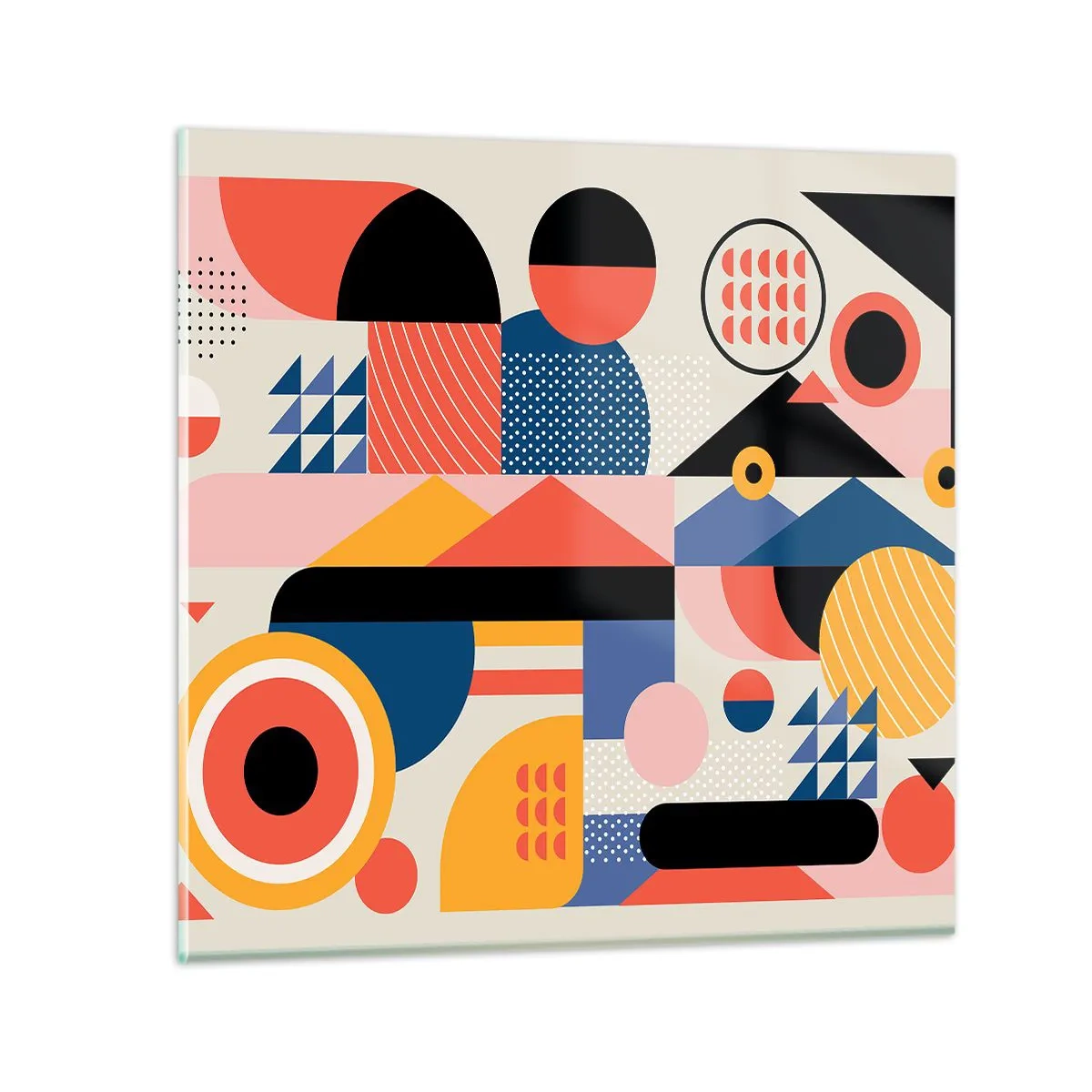 Impression sur verre - Image sur verre - Composition : jouer - 30x30 cm