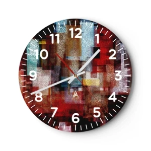 Horloge murale - Pendule murale - Mélange de confusions - 30x30 cm