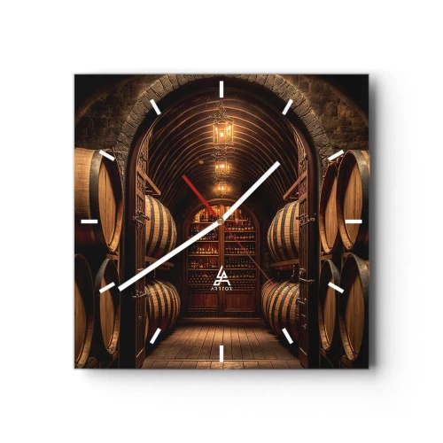 Horloge murale - Pendule murale - Cave climatisée - 40x40 cm