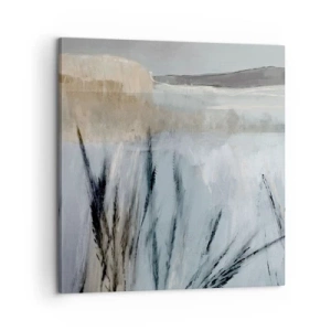Impression sur toile - Image sur toile - Champs d'hiver - 60x60 cm