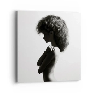 Impression sur toile - Image sur toile - Comme une fleur au bout d'une fine tige - 40x40 cm