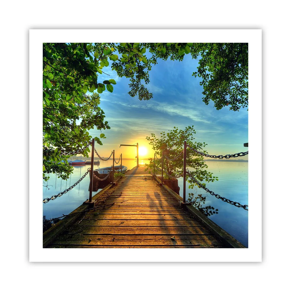 Affiche - Poster - L'ouest au-dessus de l'eau - 60x60 cm
