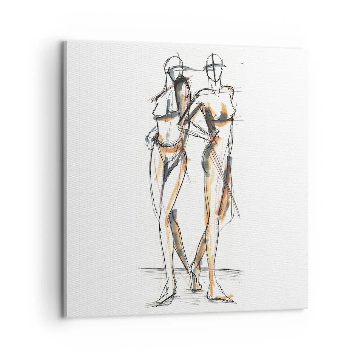 Impression sur toile - Image sur toile - Étude de la grâce - 60x60 cm